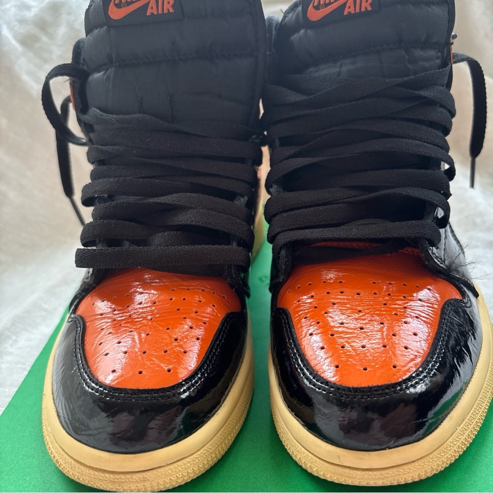Air Jordan 1 Retro High OG Shattered Backboard 3.0–6.5 Black Orange 555088-028 🔥